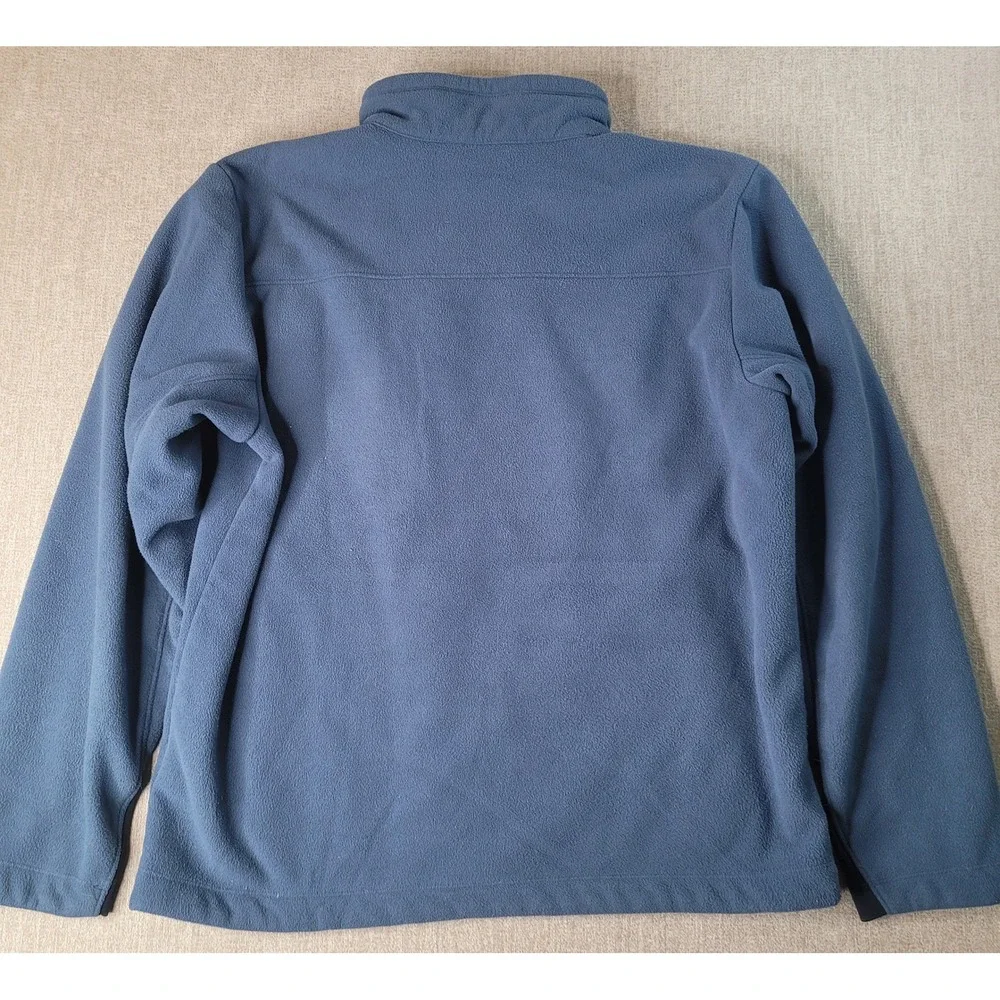 North Face Campshire Mens L Full Zip Fleece Jacket Blue Sherpa Lined NF0A33QW